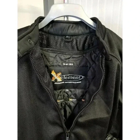 Xelement CF2157 Black Mesh Motorcycle Jacket - Picture 5 of 5